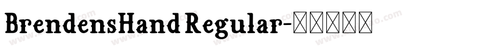 BrendensHand Regular字体转换